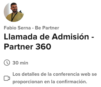 Llamada a Curso Partner Marketing 1