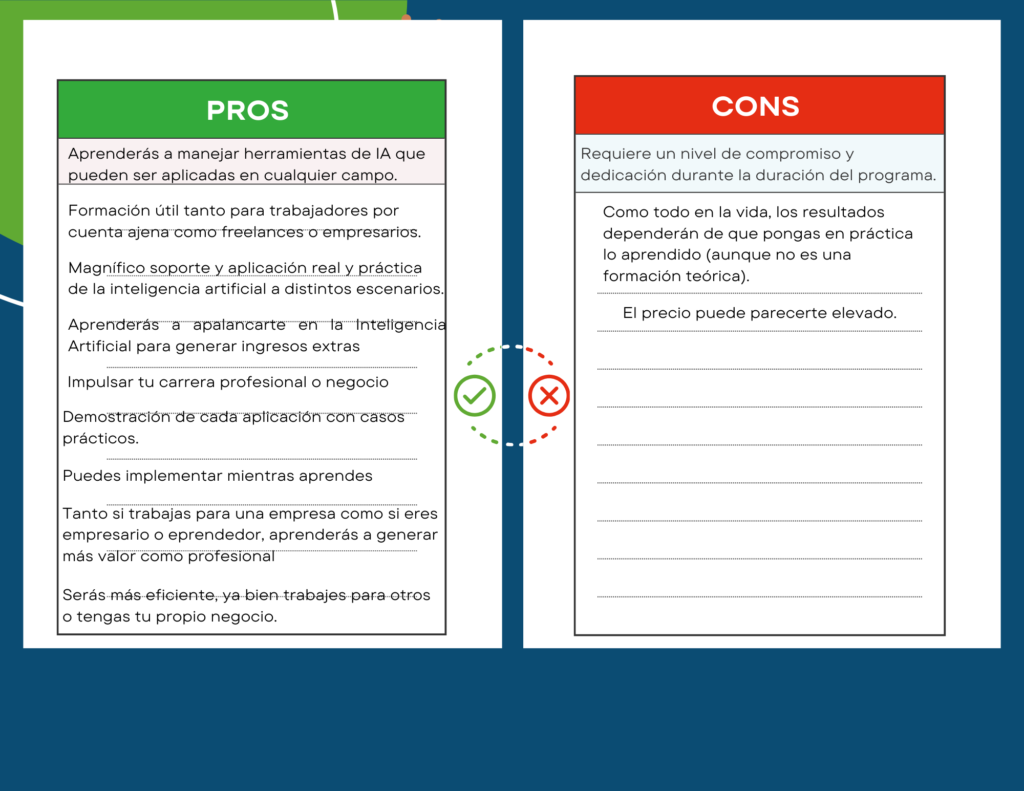 Red and Blue Simple Pros and Cons List US Letter Document 1