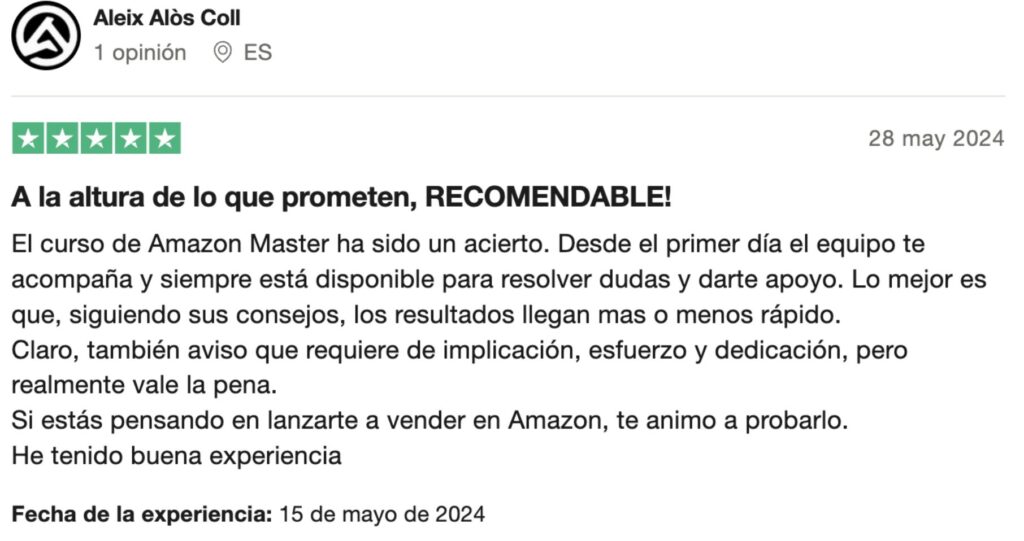 Opinion Amazon Master Aleix